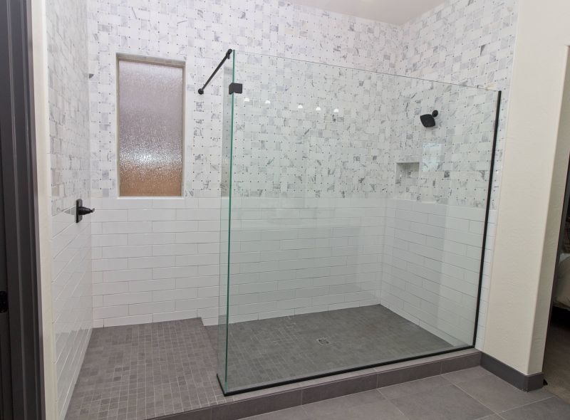 Multi-Row Small Bathroom Shower Layouts